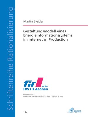 cover image of Gestaltungsmodell eines Energieinformationssystems im Internet of Production